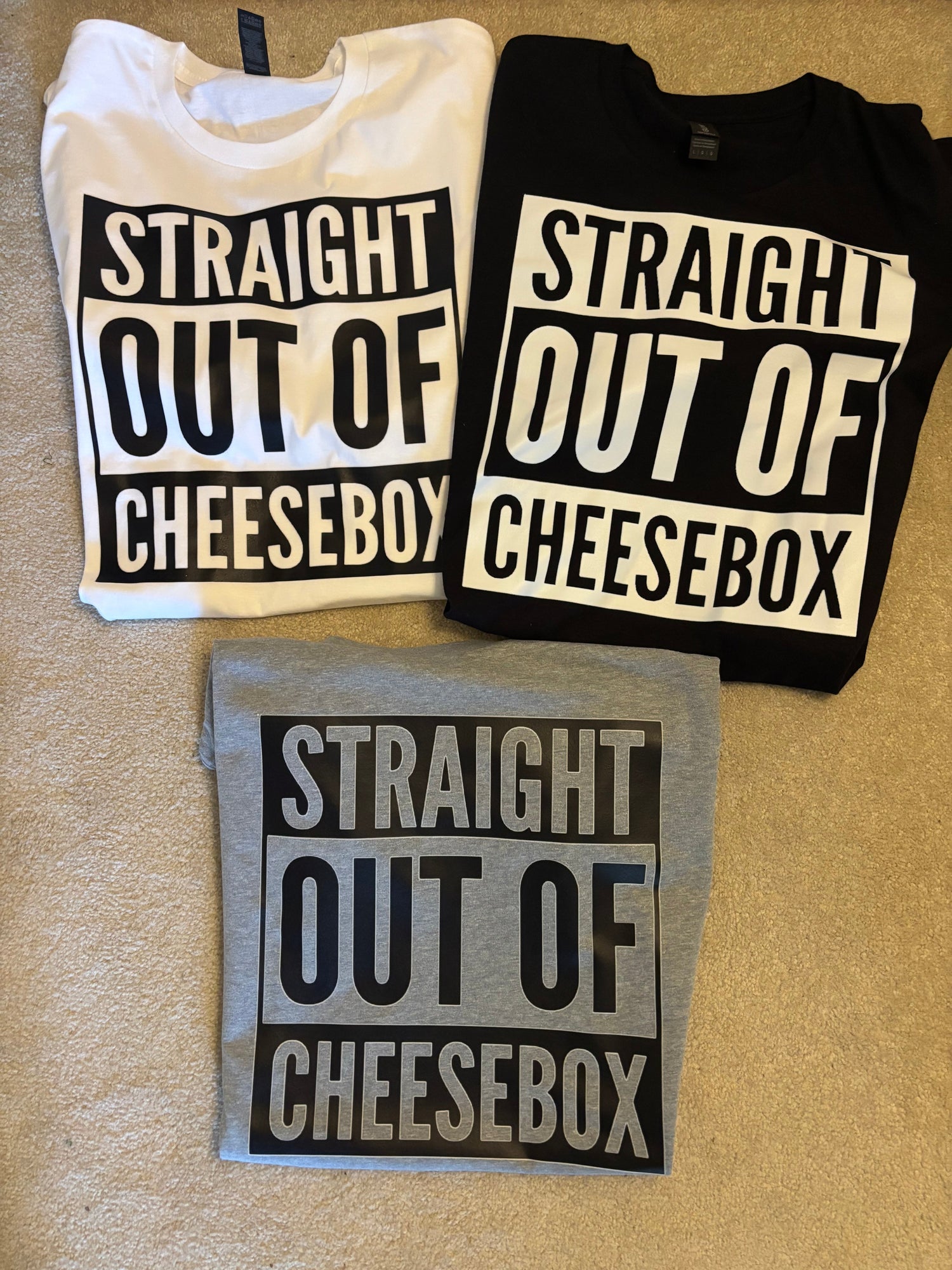 Straight out of Cheesebox shirts