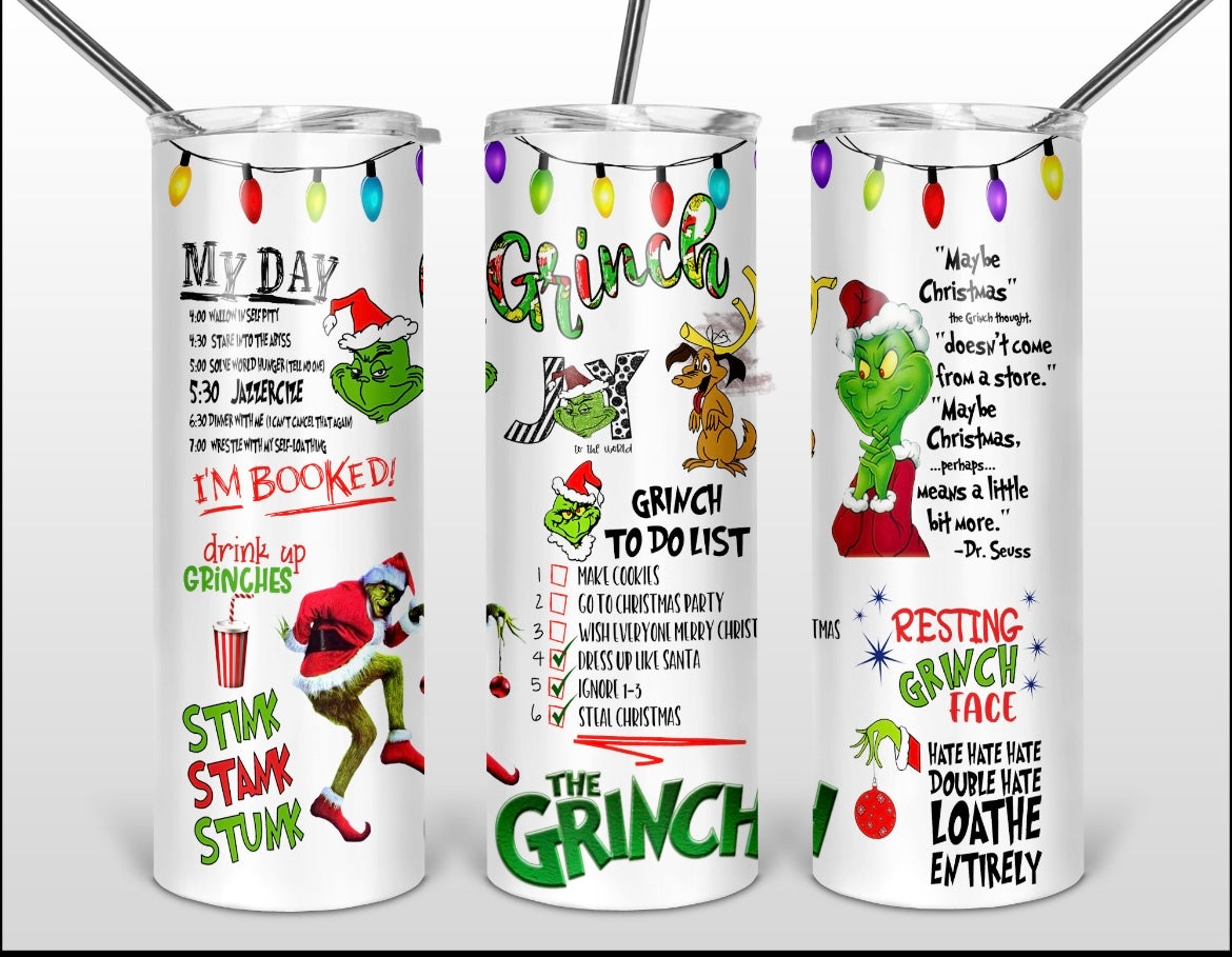 Grinch tumblers