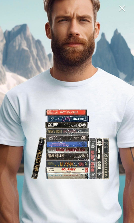 Cassette tape shirts