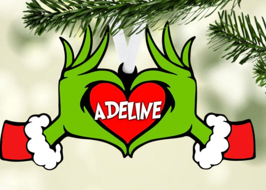 Customized Grinch ornaments