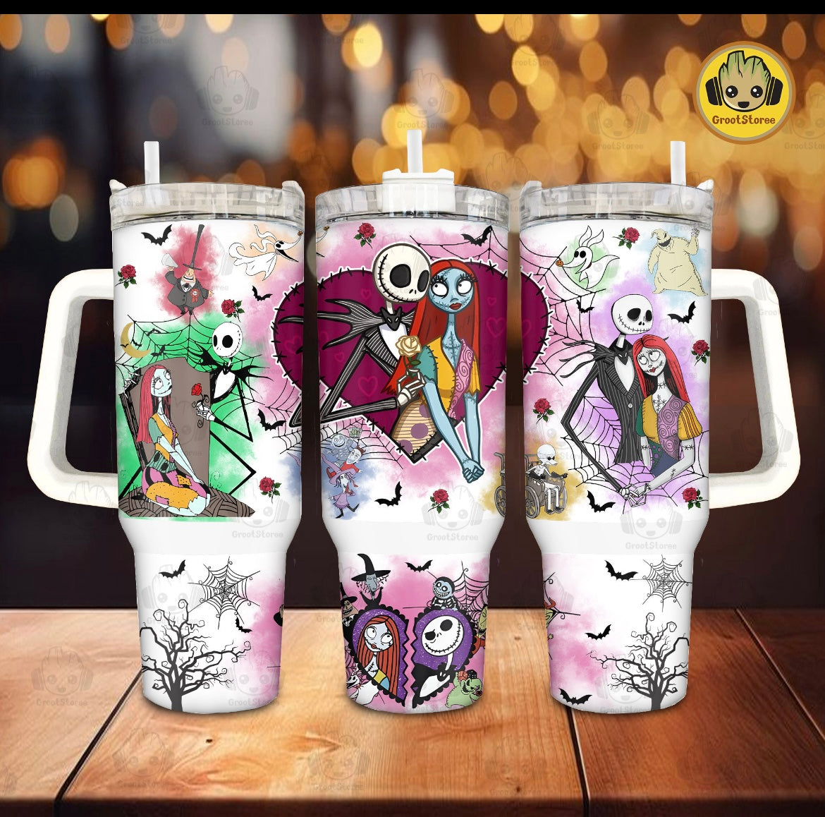 Nightmare Before Chirstmas tumblers