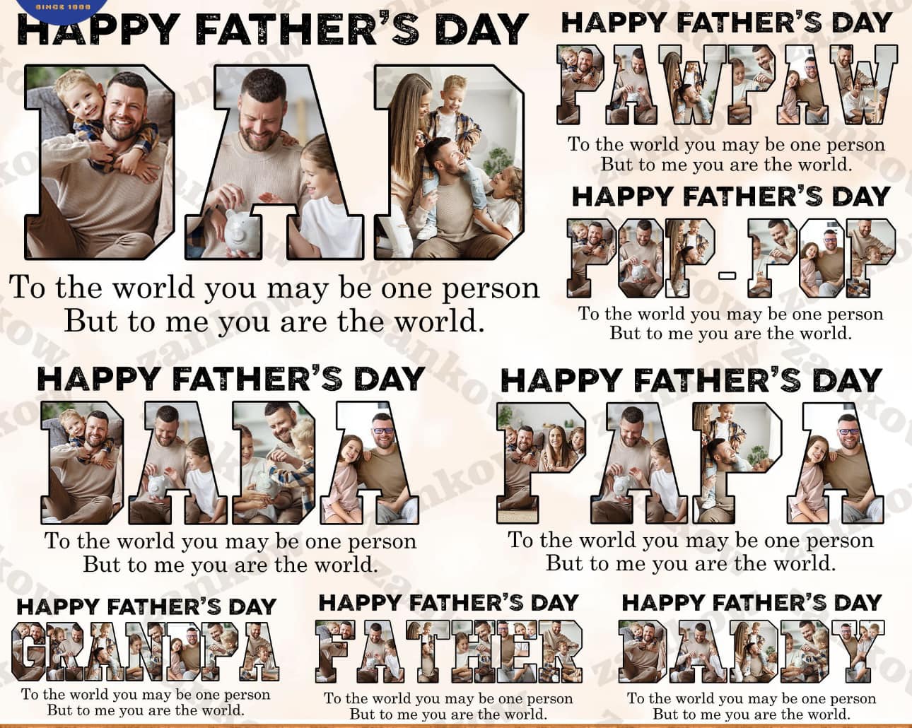 Father's Day Shirts with pictures-Customized