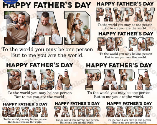 Father's Day Shirts with pictures-Customized