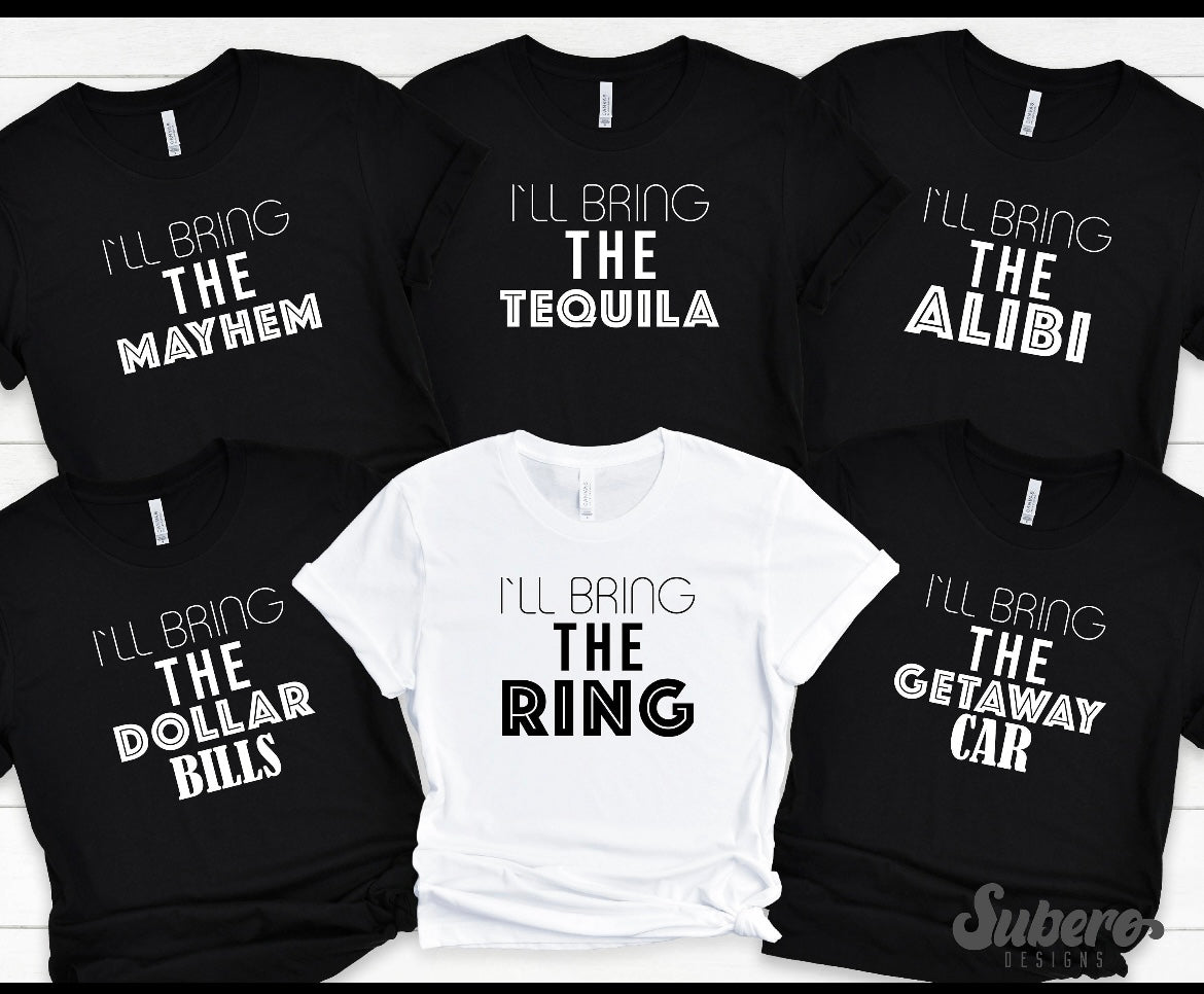 Bachelor or bachelorette Party shirts