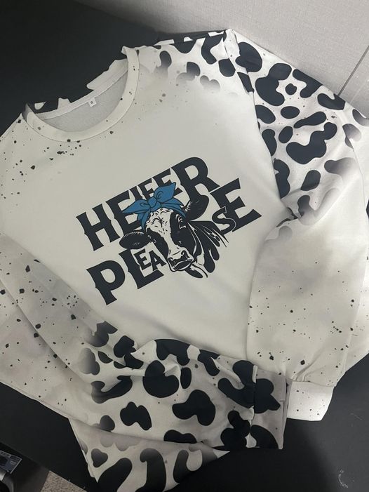 Cow print or leopard sweatshirts